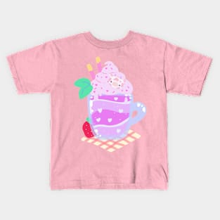 Strawberry Cow Shake Kids T-Shirt